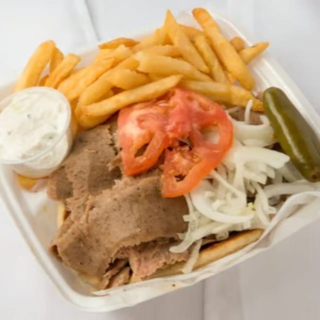 Gyro Cheeseburger.