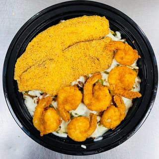 Catfish Fillet & Shrimp rice Bowl